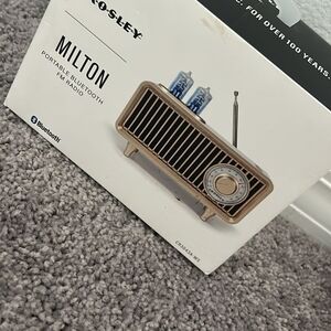 Crosley Milton Bluetooth FM Radio - Brown and Silver